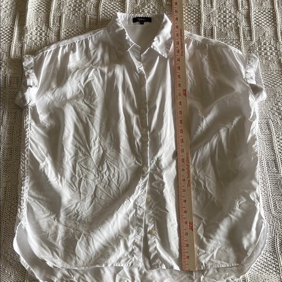 Quince Vintage Wash Tencel Camp Shirt White Sz S - Picture 7 of 12